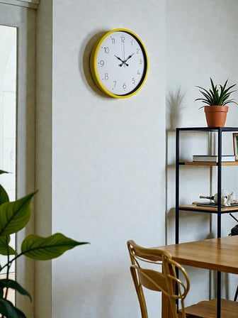 36 Cm Standart Sarı Duvar Saati