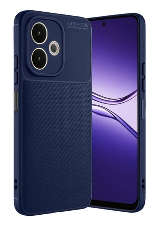 A5 Pro 4G Kılıf Auto Focus Karbon Kapak - Lacivert