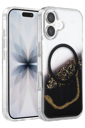 Mey İthalat   iPhone 17 Lotus Simli Magsafe Kapak - Siyah