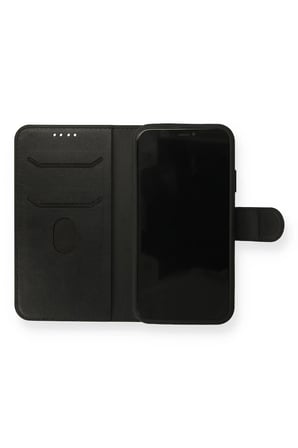 iPhone 13 Mini Kılıf Trend S Plus Kapaklı Kılıf - Siyah