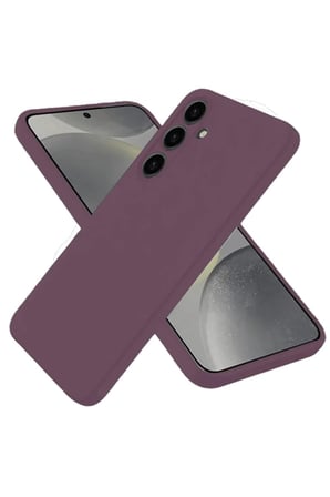 Samsung Galaxy A06 Kılıf First Silikon - Mürdüm