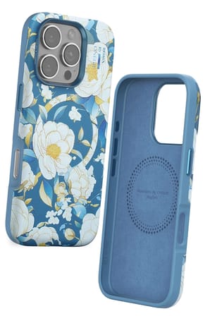 iPhone 16 Pro Flower Series Magsafe Kapak - Mavi