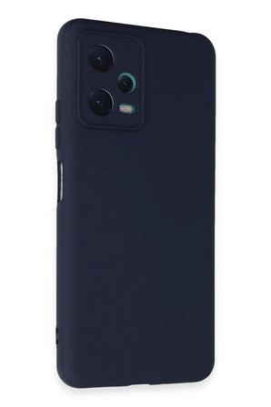 Mey İthalat   Redmi Note 12 5G Kılıf Nano içi Kadife Silikon - Lacivert