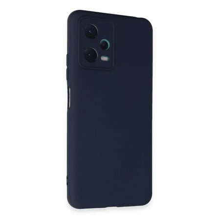 Mey İthalat   Redmi Note 12 5G Kılıf Nano içi Kadife Silikon - Lacivert