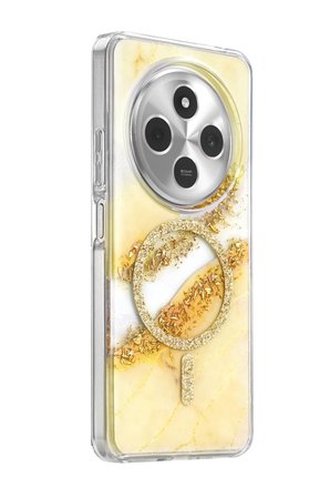 Mey İthalat   Redmi 14C Lotus Simli Magsafe Kapak - Gümüş