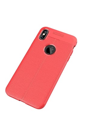 iPhone X Kılıf Auto Focus Kapak - Kırmızı