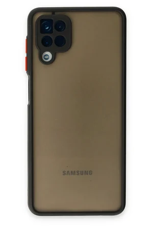 Mey İthalat  Samsung Galaxy A12 Kılıf Montreal Silikon Kapak - Siyah