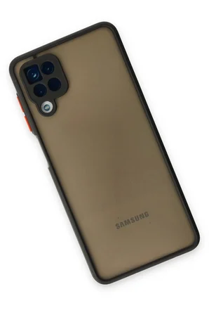 Mey İthalat  Samsung Galaxy A12 Kılıf Montreal Silikon Kapak - Siyah