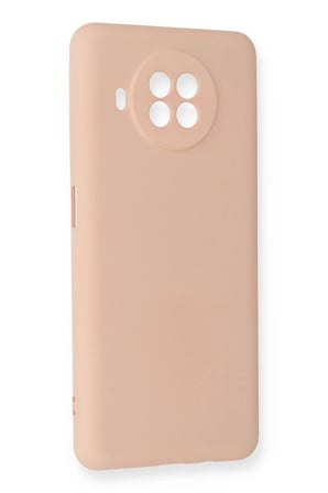 Mi 10T Lite Kılıf Nano içi Kadife Silikon - Pudra