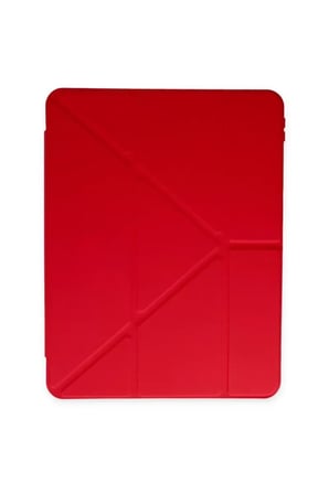 Mey İthalat   iPad 10.2 (8.nesil) Kılıf Kalemlikli Mars Tablet Kılıfı - Kırmızı