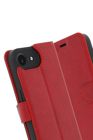 iPhone 16E Kılıf Trend S Plus Kapaklı Kılıf - Kırmızı