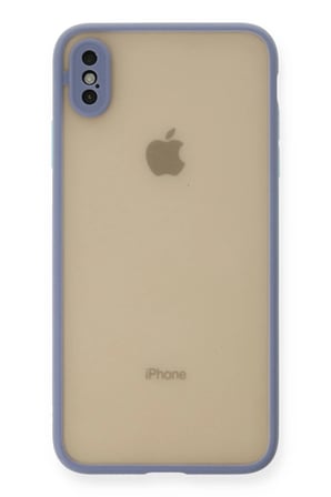 iPhone XS Max Kılıf Montreal Silikon Kapak - Gri