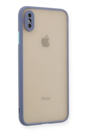 iPhone XS Max Kılıf Montreal Silikon Kapak - Gri