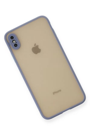 iPhone XS Max Kılıf Montreal Silikon Kapak - Gri