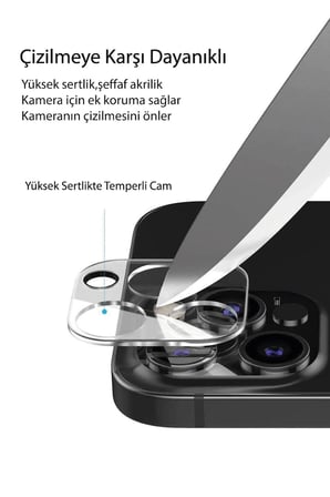 Mey İthalat  Samsung Galaxy A55 5G Kamera Lens Koruma Cam