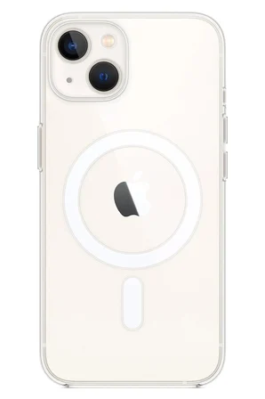 iPhone 14 Kılıf Magneticsafe Şeffaf Silikon - Şeffaf