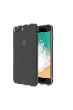 iPhone 8 Plus Kılıf Deluxe 2mm Şeffaf Silikon