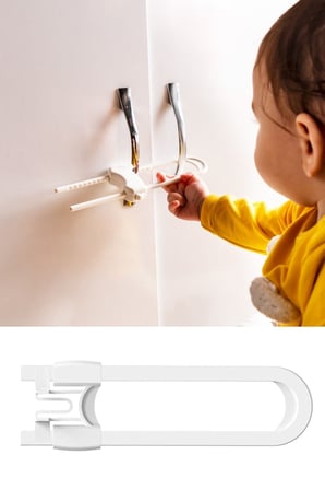 B Bebek Çocuk Çekmece ve Dolap Koruma Raylı Güvenlik Sistemi Emniyet Kilidi
