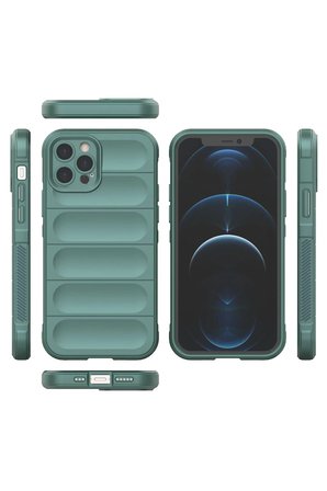 iPhone 12 Pro Kılıf Optimum Silikon - Koyu Yeşil