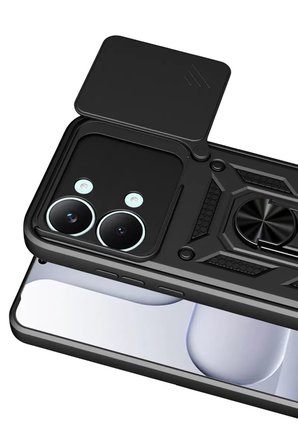 Mey İthalat   Poco X8 Pro Max Pars Lens Yüzüklü Silikon - Siyah