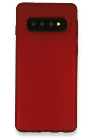 Mey İthalat  Samsung Galaxy S10 Plus Kılıf First Silikon - Bordo