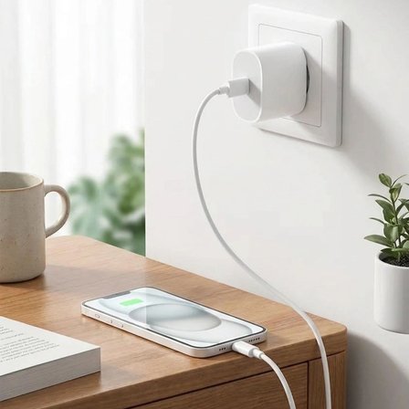 B 20W Hızlı Şarj Adaptörü USB-C to Lightning Kablolu – PD Destekli Süper Hızlı Şarj Cihazı