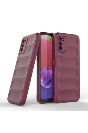 Samsung Galaxy A03S Kılıf Optimum Silikon - Bordo