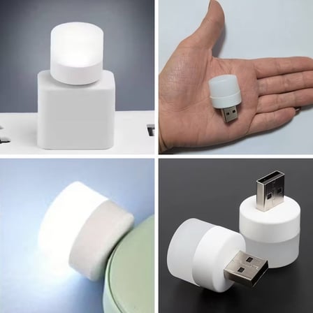 B USB Mini Top LED 10’lu Aydınlatma Beyaz Işıklı Gece Lambası, Enerji Tasarruflu Mikro LED Işıklar