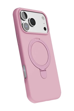 Mey İthalat   iPhone 17 Pro Max Regal Magsafe Standlı Kapak - Açık Pembe