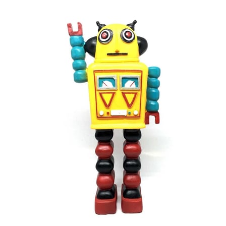 B Decotown Nostaljik Sevimli Uzaylı Robot Şeklinde Figür Biblo