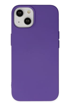 iPhone 14 Plus Kılıf Nano içi Kadife Silikon - Mor