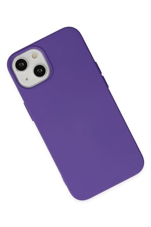 iPhone 14 Plus Kılıf Nano içi Kadife Silikon - Mor