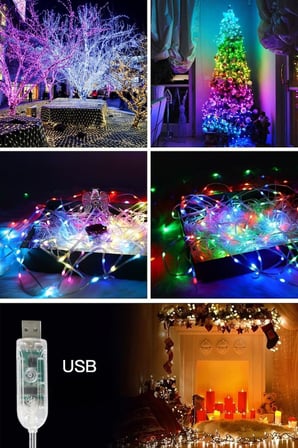 10 MT Uzaktan Kumandalı USB LED Işık – Çok Modlu Dekoratif Ortam Aydınlatmas
