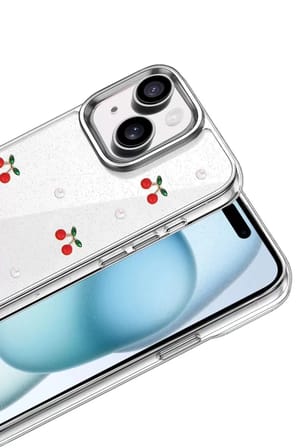 Mey İthalat   iPhone 15 Fiyonk Desenli Kapak - Desen 9