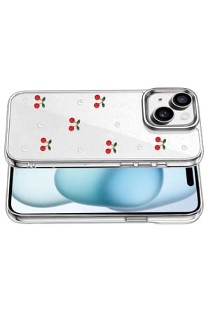 Mey İthalat   iPhone 15 Fiyonk Desenli Kapak - Desen 9