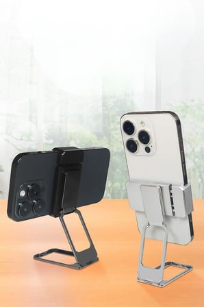 B  360 derece Dönen Tüm Telefon Tipleri İle Uyumlu Metal Telefon Standı Braket