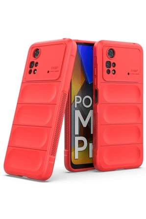 Poco M4 Pro 4G Kılıf Optimum Silikon - Kırmızı