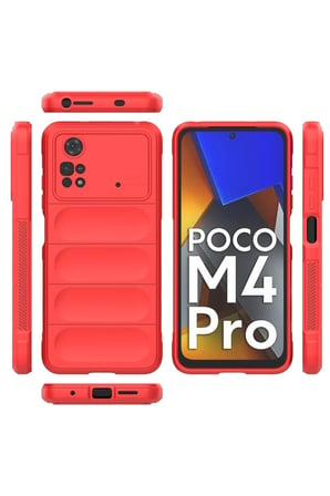 Poco M4 Pro 4G Kılıf Optimum Silikon - Kırmızı
