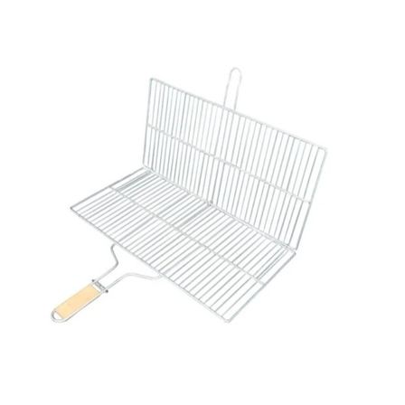 Büyük Boy Mangal Izgarası - 50x30 cm - Ahşap Saplı