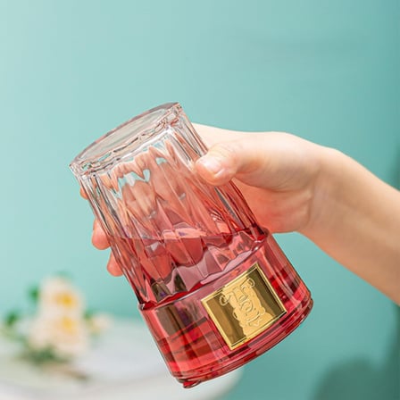 Marsilyan Pipetli Cam Bardak Çok Renkli 450 ml