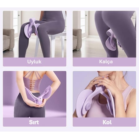 Marsilyan Pilates Yoga Egzersiz Aleti Mor