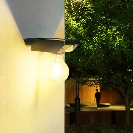 Solar Sensörlü LED Ampul Lamba - Güneş Enerjili - Dış Mekan Aydınlatma