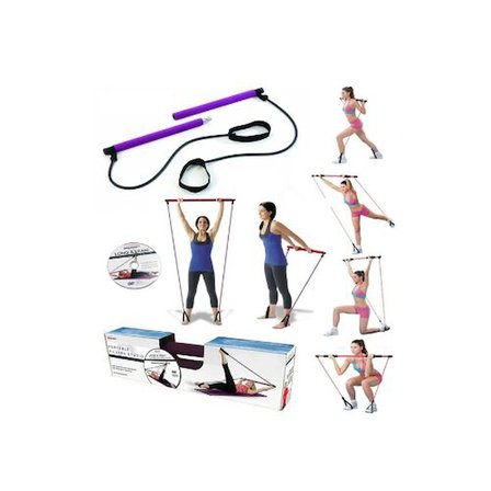 Marsilyan Pilates Bar ve Direnç Bandı Egzersiz Aleti 92 cm