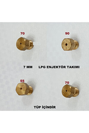 Ocak Lpg Tüp Dönüşüm Enjektör Memeleri 7 Lokma Anahtarı Ile Sökülür Tüpe Dönüşüm