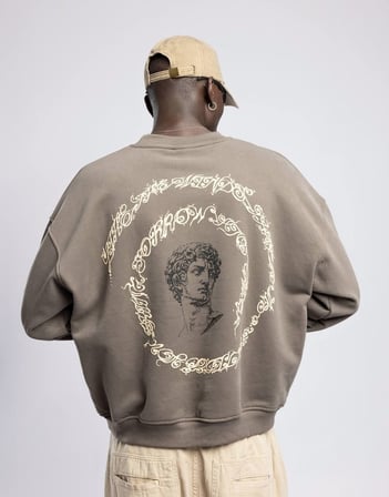 Mythology Boxy Oversize Bisiklet Yaka Sweatshirt