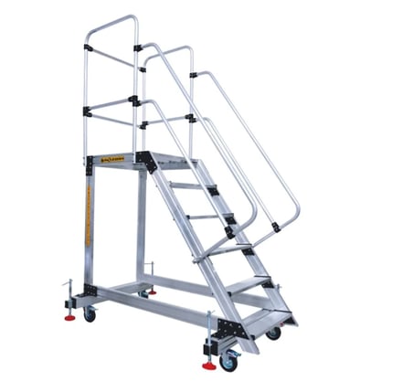 5+1 Denge Ayaklı Tekerlekli Tek Çıkışlı Çalışma Platformu 90X30