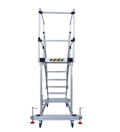 5+1 Denge Ayaklı Tekerlekli Tek Çıkışlı Çalışma Platformu 90X30