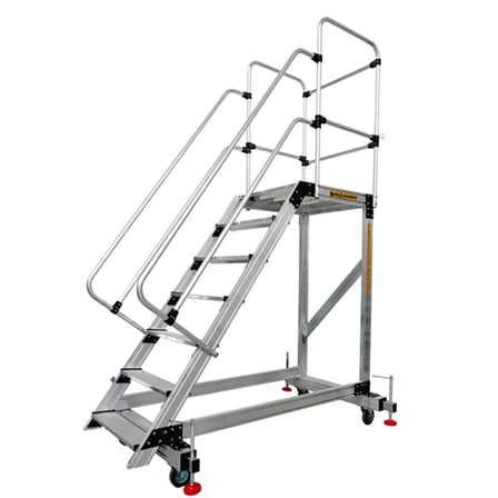6+1 Denge Ayaklı Tekerlekli Endüstriyel Platform 90X30