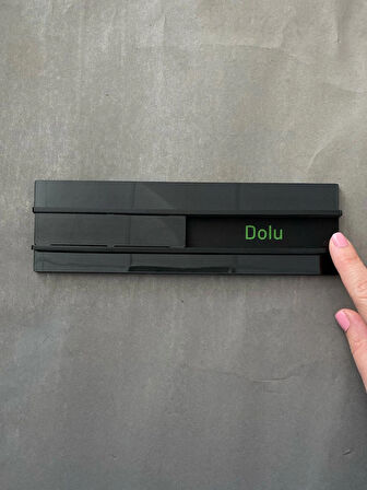 Siyah Basic Özel Seri Dolu&Boş Levhası