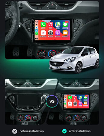 OPEL CORSA E 2014-2018 MULTİMEDYA CARPLAY EKRAN SETİ 4 GB RAM 64 HAFIZALI